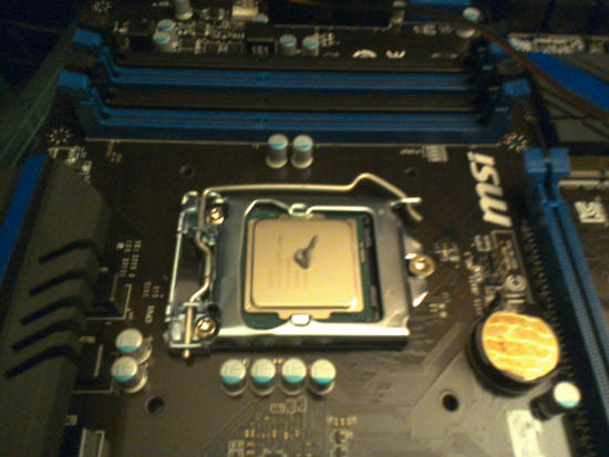 A little thermal paste on the processor.